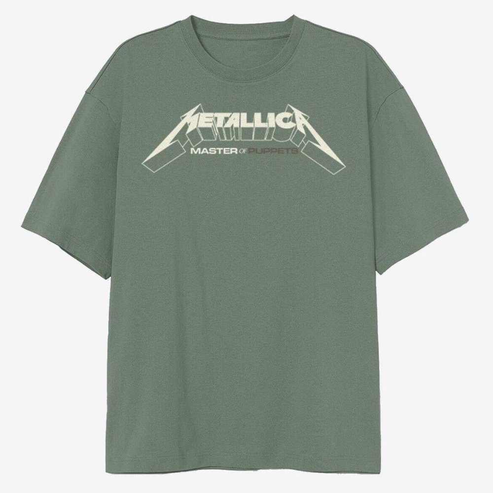 Metallica T-Shirt Master Of Puppets Green SMALL